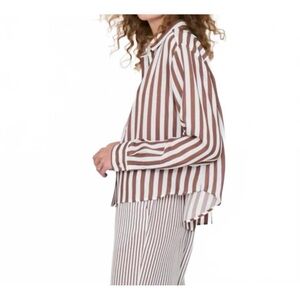 KULE silk Jada button down top